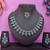 Green rhodium premium designer american diamond and stone work necklace set