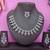 Pink rhodium premium designer american diamond and stone work necklace set