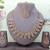 Gold yellow gold premium designer american diamond and stone work necklace set
