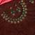 Blue yellow gold premium designer american diamond and stone work necklace set