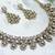 White yellow gold premium designer american diamond and stone work necklace set