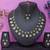 Green rose gold premium designer american diamond and stone work necklace set