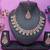 White rose gold premium designer american diamond and stone work necklace set