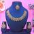 Gold yellow gold premium designer american diamond and stone work necklace set