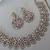 Gold yellow gold premium designer american diamond and stone work necklace set