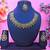 Green yellow gold premium designer american diamond and stone work necklace set