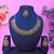 Maroon yellow gold premium designer american diamond and stone work necklace set