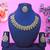 Green yellow gold premium designer american diamond and stone work necklace set