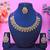 Pink yellow gold premium designer american diamond and stone work necklace set