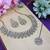 Green yellow gold premium designer american diamond and stone work necklace set