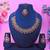 Pink yellow gold premium designer american diamond and stone work necklace set