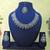 Green rhodium premium designer american diamond and stone work necklace set