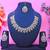 Pink rhodium premium designer american diamond and stone work necklace set