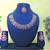 Pink rhodium premium designer american diamond and stone work necklace set
