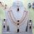 Green rose gold premium designer american diamond and stone work necklace set