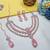 Pink rose gold premium designer american diamond and stone work necklace set