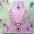 Maroon rose gold premium designer american diamond and stone work necklace set