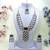 Green yellow gold premium designer american diamond and stone work necklace set