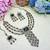 Green yellow gold premium designer american diamond and stone work necklace set