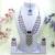 Blue yellow gold premium designer american diamond and stone work necklace set