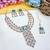 Green rose gold premium designer american diamond and stone work necklace set