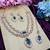 Green rose gold premium designer american diamond and stone work necklace set