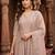 Cream silk blend embroidered kurta pant set with chanderi cotton dupatta