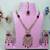 Purple yellow gold premium designer american diamond and stone work necklace set