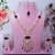 Blue rose gold premium designer american diamond and stone work necklace set