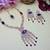 Blue rose gold premium designer american diamond and stone work necklace set