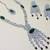 Green rhodium premium designer american diamond and stone work necklace set