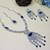 Blue rhodium premium designer american diamond and stone work necklace set