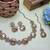 Gold yellow gold premium designer american diamond and stone work necklace set