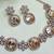 Gold yellow gold premium designer american diamond and stone work necklace set