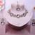 Purple yellow gold premium designer american diamond and stone work necklace set