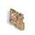 Antique gold brass heritage durga shakti brooch
