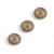 Antique gold brass trishul kavach button cover