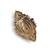 Antique gold brass divine eye brooch