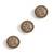 Antique gold brass maa button cover