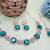 Green rose gold premium designer american diamond and stone work necklace set