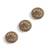 Antique gold brass divine eyes button cover