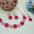 Pink rose gold premium designer american diamond and stone work necklace set