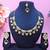 Gold yellow gold premium designer american diamond and stone work necklace set