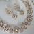 Gold yellow gold premium designer american diamond and stone work necklace set