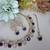 Blue yellow gold premium designer american diamond and stone work necklace set