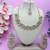 Pink yellow gold premium designer american diamond and stone work necklace set