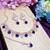 Blue rose gold premium designer american diamond and stone work necklace set