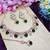 Green rose gold premium designer american diamond and stone work necklace set