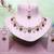 Green rose gold premium designer american diamond and stone work necklace set