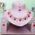 Pink rose gold premium designer american diamond and stone work necklace set